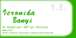 veronika banyi business card